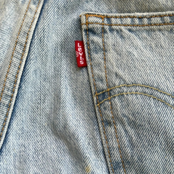 Vintage 501 denim cut off shorts size xs 25 - Picture 6 of 9